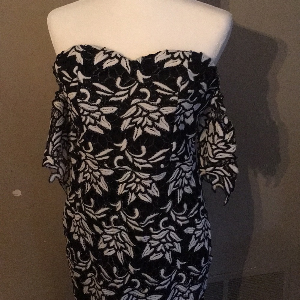 Charlotte Rouse Black and White Dress
